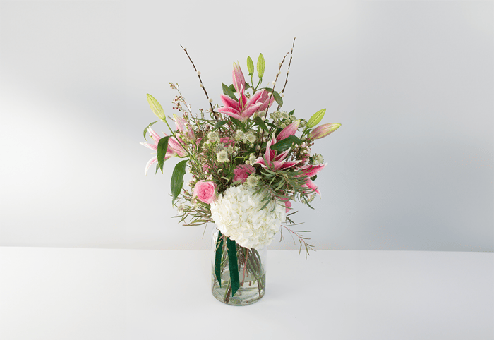 Mother's Day Vase: Lilies & Hydrangea image